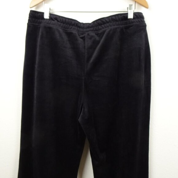Ali Miles Velour Pants Women's Size XL Blue Pull On Elastic Waist - Picture 5 of 11